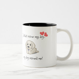 2 Couleurs Mon chien m'a secouru tasse