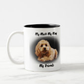 2 Couleurs Mon clébard ma tasse mes amis. (Gauche)