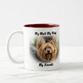 2 Couleurs Mon clébard ma tasse mes amis. (Gauche)