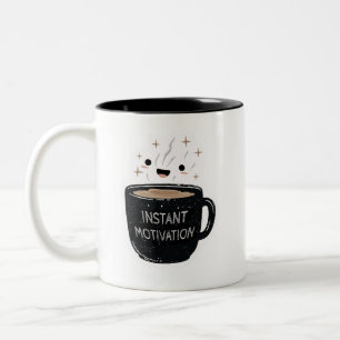 2 Couleurs Motivation Instantanée – Tasse de Café Mignonne Ka