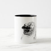 2 Couleurs moustachu de le bébé - tasse - 001 (Centre)