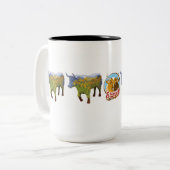 2 Couleurs "Narcisse" tasse de 15 onces (Devant gauche)