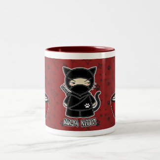 2 Couleurs Ninja Kitty ! Avec la tasse de bol de riz