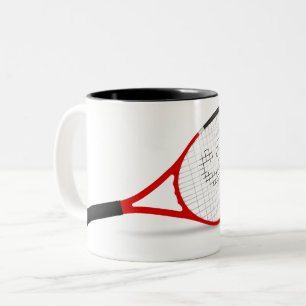 2 Couleurs Noir de balle de tennis tasse à deux tons de 11