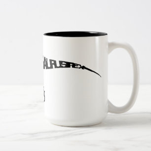 2 Couleurs Noir de T-Rex tasse à deux tons de 15 onces