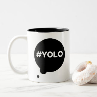 2 Couleurs Noir de YOLO tasse de 325 ml