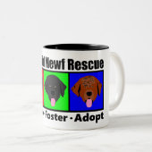 2 Couleurs Noir tasse à deux tons de 11 onces (Devant droit)