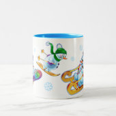 2 Couleurs Nom de coutume de tasse de personnes de neige du (Centre)