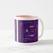 2 Couleurs noms de tasse de Dieu (Devant droit)