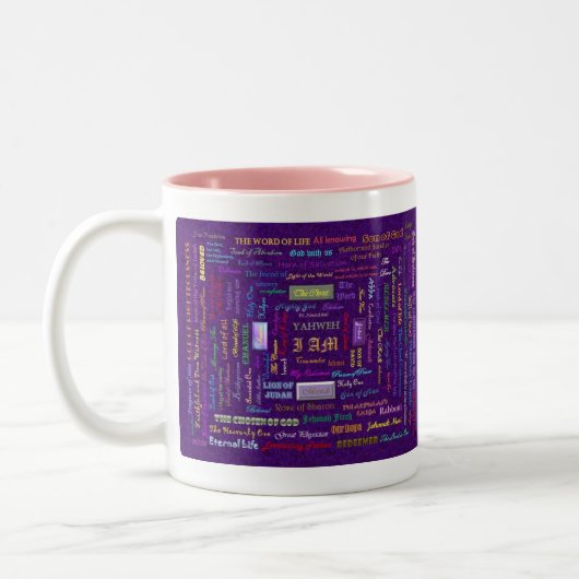 2 Couleurs noms de tasse de Dieu (Gauche)