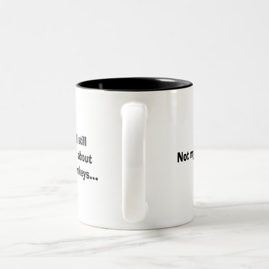 2 Couleurs Non ma tasse de cirque (Poignée)