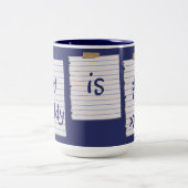 2 Couleurs Notes d'amour pour la tasse de papa (Centre)