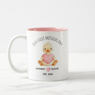 2 Couleurs Notre première tasse en forme de canard pour la fê