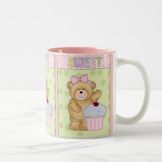 2 Couleurs Nourriture douce de tasse de petit gâteau (Droit)