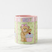 2 Couleurs Nourriture douce de tasse de petit gâteau (Centre)