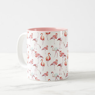 2 Couleurs NOUVELLE tasse russe de "фламинго" de Flamant rose