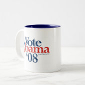 2 Couleurs Obama I vous veulent ! Tasse (Devant gauche)
