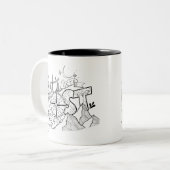 2 Couleurs Obtenons perdus - risquez la tasse de la (Devant gauche)