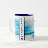 2 Couleurs Obtention du diplôme de ~ de tasse : : Bleu (Devant gauche)