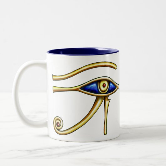 2 Couleurs Oeil de tasse de Horus (Gauche)