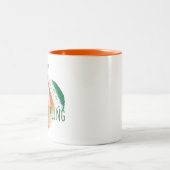 2 Couleurs Oh ma tasse de café à deux tons de clémentine (Centre)