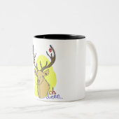 2 Couleurs oh tasse de cerfs communs… (Devant droit)