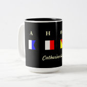 2 Couleurs OH tasse personnalisée (Devant gauche)