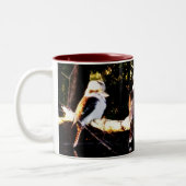 2 Couleurs Oiseau de Kookaburra recueillant la tasse (Gauche)