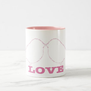 2 Couleurs Oiseaux de tasse d'amour