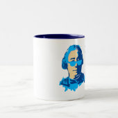 2 Couleurs Ombre de David Hume de tasse bleue (Centre)