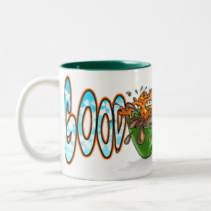 2 Couleurs Orange d'Illow - bonjour - tasse