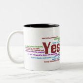 2 Couleurs Oui nous pouvons - tasse (Gauche)