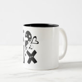 2 Couleurs OUTRE de la tasse (Devant droit)