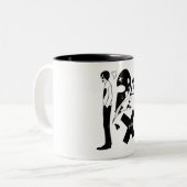 2 Couleurs OUTRE de la tasse (Devant gauche)