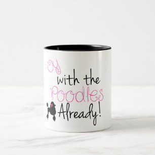 2 Couleurs Oy avec de caniche la tasse déjà - filles de
