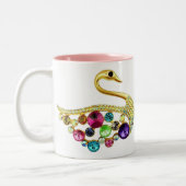 2 Couleurs Paon d'or et tasse de bijoux (Gauche)