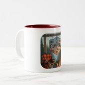 2 Couleurs Parle-moi de camping – Tasse de café d'aventure de (Devant gauche)
