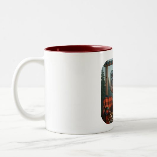2 Couleurs Parle-moi de camping – Tasse de café d'aventure de (Gauche)