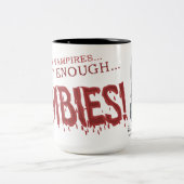 2 Couleurs Pas assez de tasse mousseuse de zombis (Centre)