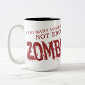 2 Couleurs Pas assez de tasse mousseuse de zombis (Gauche)