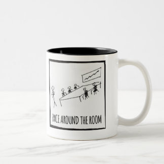 2 Couleurs Pas autour de tasse