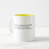 2 Couleurs Pas mon problème tasse de café (Devant gauche)