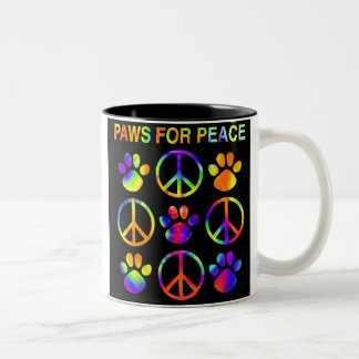 2 Couleurs Pattes pour la tasse de paix