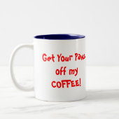 2 Couleurs Pattes !  Tasse (Gauche)