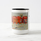 2 Couleurs Peignez la tasse de chiots de seau (Centre)