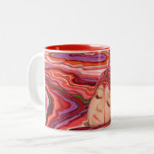 2 Couleurs Peignez la tasse de receveur (Devant gauche)