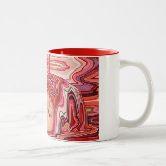 2 Couleurs Peignez la tasse de receveur (Droit)
