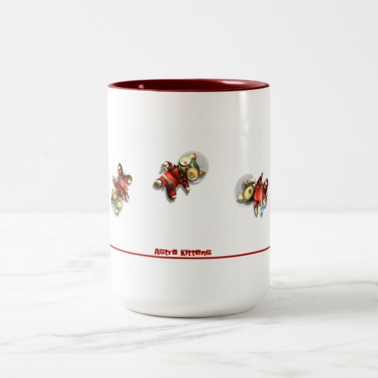 2 Couleurs "Perdu tasse de café dans quart de cercle gamma" (Centre)