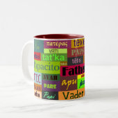 2 Couleurs Père dans toute tasse de langue (Devant gauche)
