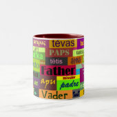 2 Couleurs Père dans toute tasse de langue (Centre)